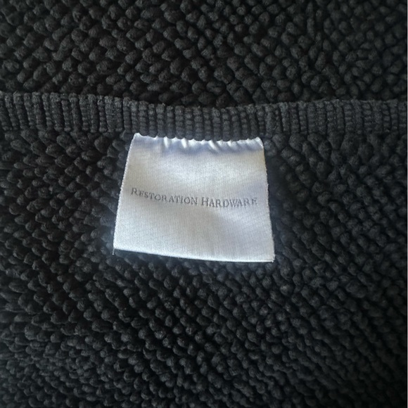Restoration Hardware Bath Restoration Hardware Turkish Bath Mat Black Poshmark
